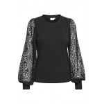 Kaffe KAbecca Lace T-Shirt Zwart Kaffe KAbecca Lace T-Shirt Zwart